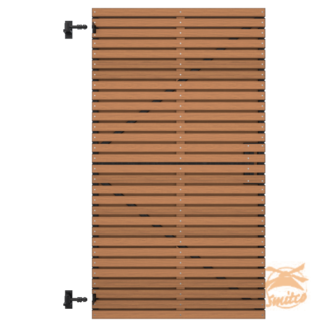 Thermovision Ayous Geschaafd Latten Deur Op verstelbaar Frame, Horizontaal, 178x99 cm.  1060778
