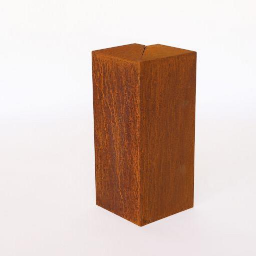 Kantopsluiting Overzetstuk Muurelement Hoek 17x45x12,8 Corten