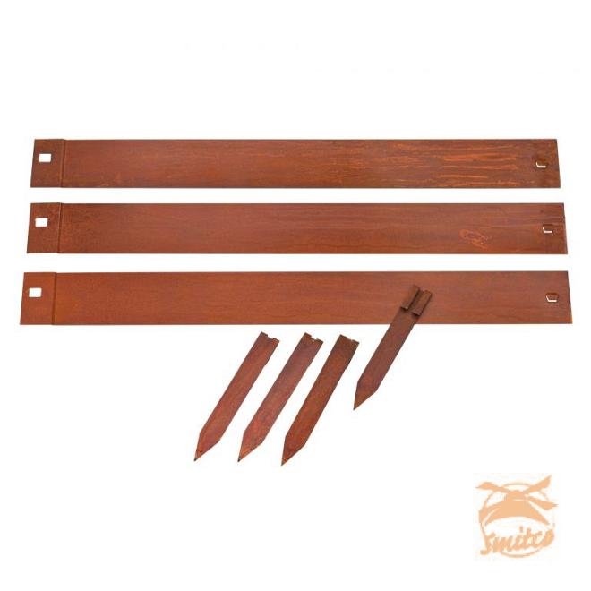 Borderrand Corten H 10,2 X 91,4 cm.  ( 3 st.)