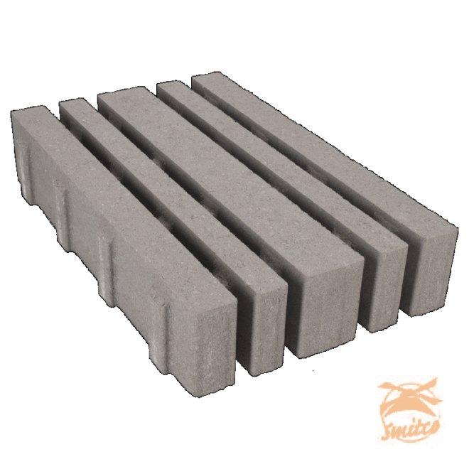 Liniaire GrasBeton tegel 40x60x12 Grijs