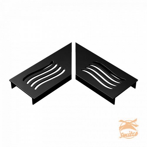 Ultra Drain Blackline Wave Rooster L-Hoek + Hoekstuk