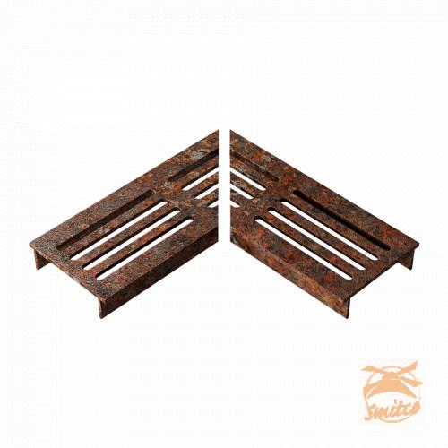 Ultra Drain Cortenline Straight Rooster L-Hoek + Hoekstuk