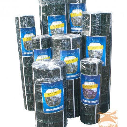 Tuingaas Groen Gepl. Maas 102x51mm.  Hoogte 100 cm. x 10 mtr.