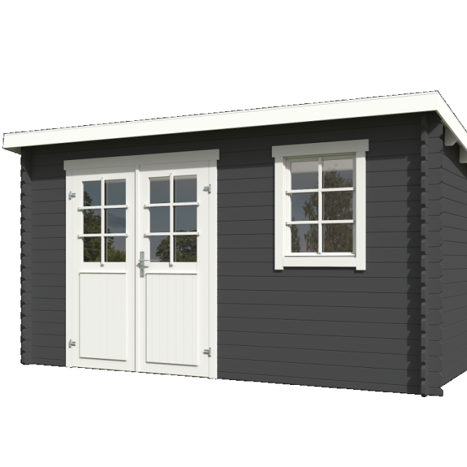 Onze Outdoor Life Overkappingen en Blokhutten worden geleverd exclusief dakbedekking, vloer en Funda