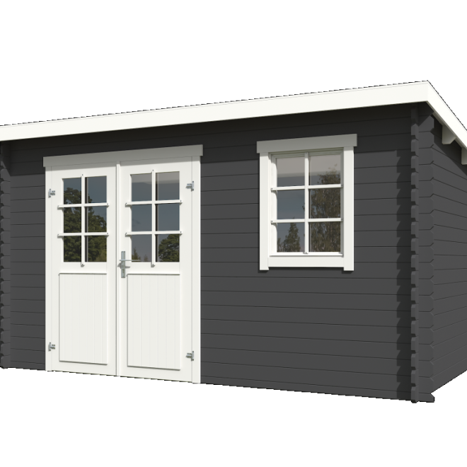 Onze Outdoor Life Overkappingen en Blokhutten worden geleverd exclusief dakbedekking, vloer en Funda