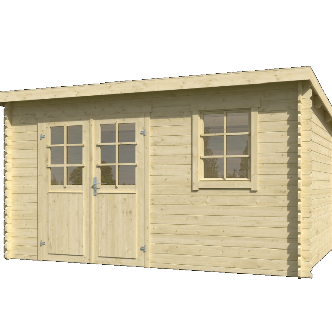 Onze Outdoor Life Overkappingen en Blokhutten worden geleverd exclusief dakbedekking, vloer en Funda