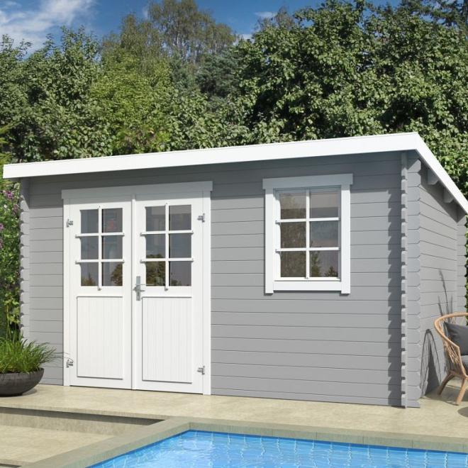 Onze Outdoor Life Overkappingen en Blokhutten worden geleverd exclusief dakbedekking, vloer en Funda