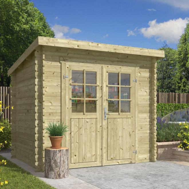 Onze Outdoor Life Overkappingen en Blokhutten worden geleverd exclusief dakbedekking, vloer en Funda