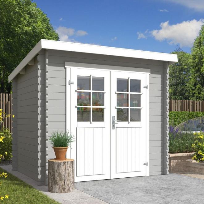 Onze Outdoor Life Overkappingen en Blokhutten worden geleverd exclusief dakbedekking, vloer en Funda