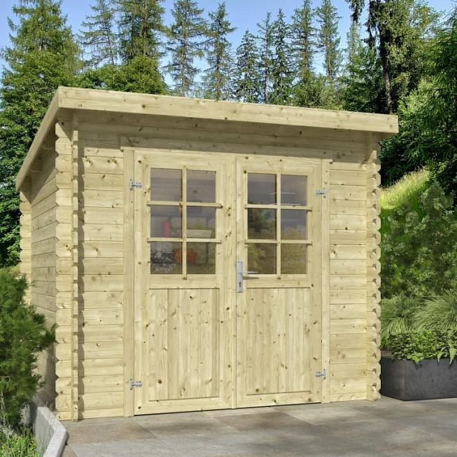 Onze Outdoor Life Overkappingen en Blokhutten worden geleverd exclusief dakbedekking, vloer en Funda