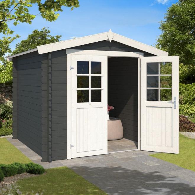 Onze Outdoor Life Overkappingen en Blokhutten worden geleverd exclusief dakbedekking, vloer en Funda