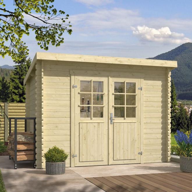 Onze Outdoor Life Overkappingen en Blokhutten worden geleverd exclusief dakbedekking, vloer en Funda