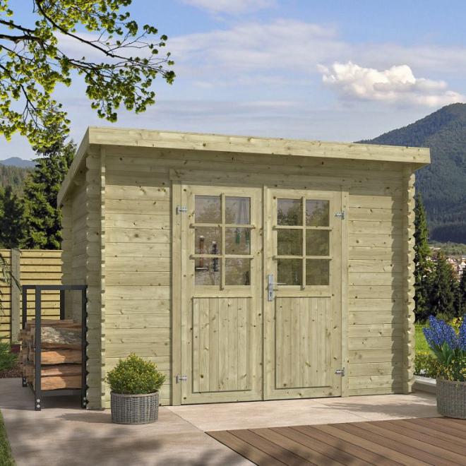 Onze Outdoor Life Overkappingen en Blokhutten worden geleverd exclusief dakbedekking, vloer en Funda