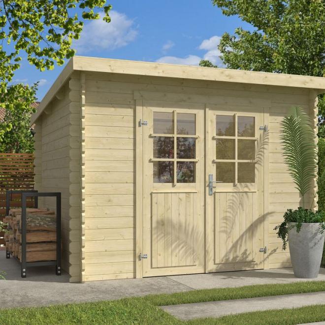 Onze Outdoor Life Overkappingen en Blokhutten worden geleverd exclusief dakbedekking, vloer en Funda