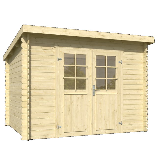 Onze Outdoor Life Overkappingen en Blokhutten worden geleverd exclusief dakbedekking, vloer en Funda