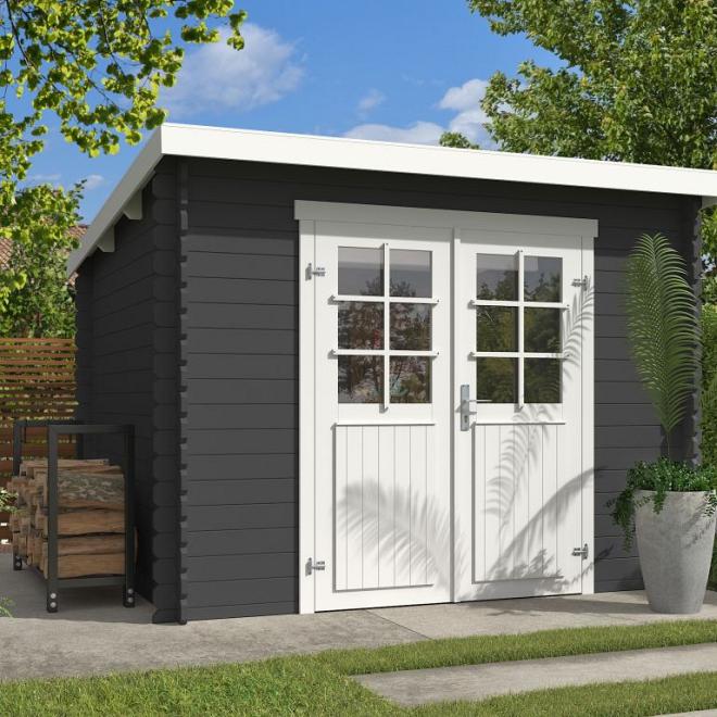 Onze Outdoor Life Overkappingen en Blokhutten worden geleverd exclusief dakbedekking, vloer en Funda