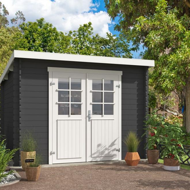 Onze Outdoor Life Overkappingen en Blokhutten worden geleverd exclusief dakbedekking, vloer en Funda