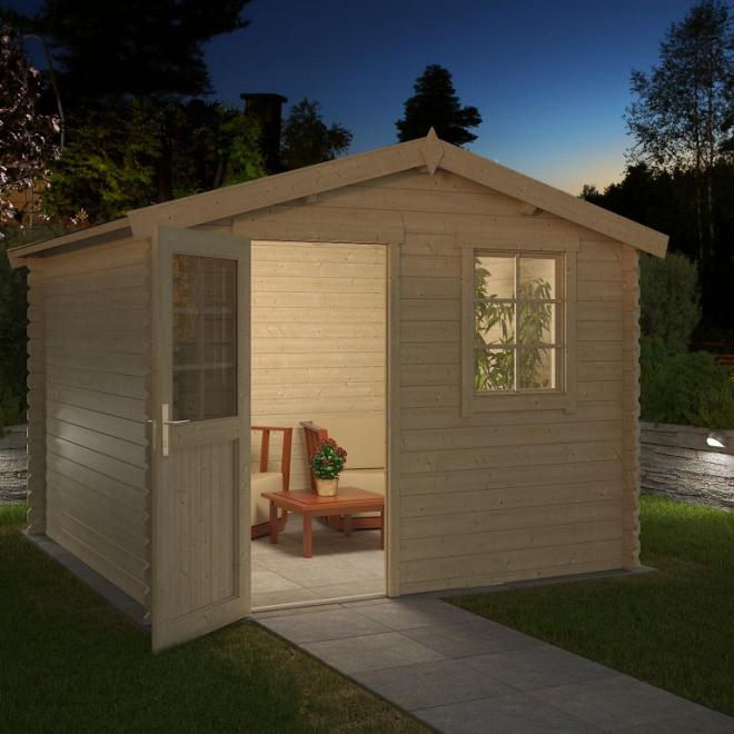 Onze Outdoor Life Overkappingen en Blokhutten worden geleverd exclusief dakbedekking, vloer en Funda