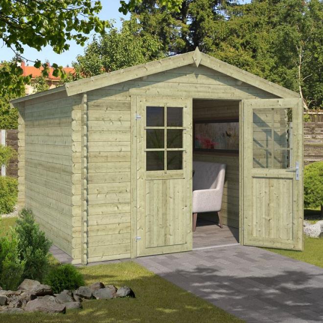 Onze Outdoor Life Overkappingen en Blokhutten worden geleverd exclusief dakbedekking, vloer en Funda