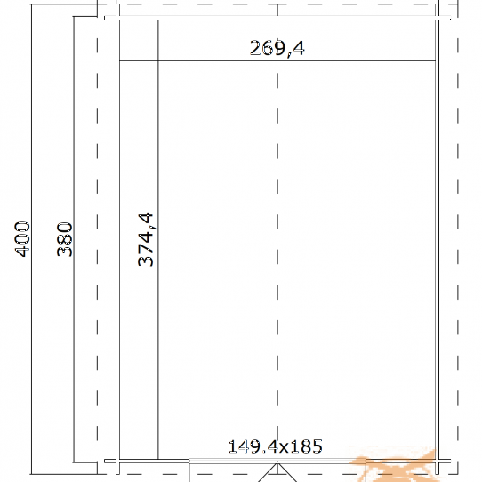 Onze Outdoor Life Overkappingen en Blokhutten worden geleverd exclusief dakbedekking, vloer en Funda