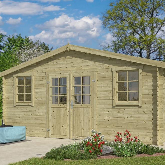 Onze Outdoor Life Overkappingen en Blokhutten worden geleverd exclusief dakbedekking, vloer en Funda