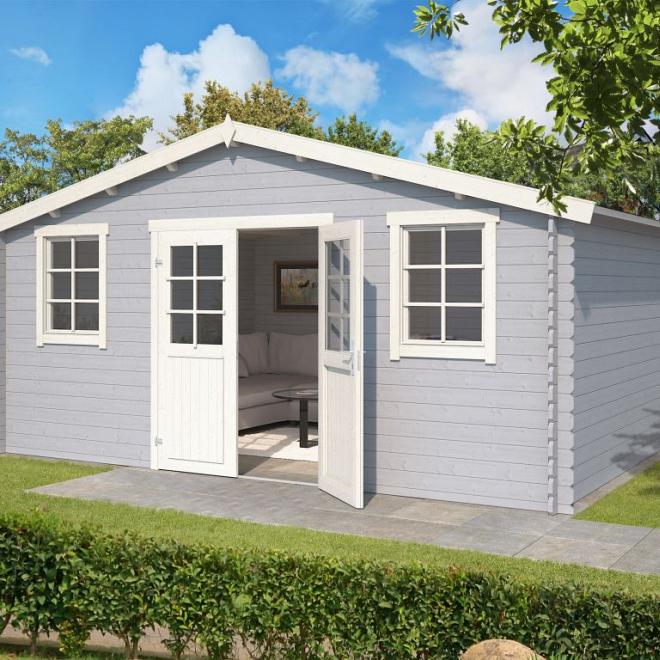 Onze Outdoor Life Overkappingen en Blokhutten worden geleverd exclusief dakbedekking, vloer en Funda