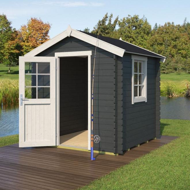 Onze Outdoor Life Overkappingen en Blokhutten worden geleverd exclusief dakbedekking, vloer en Funda