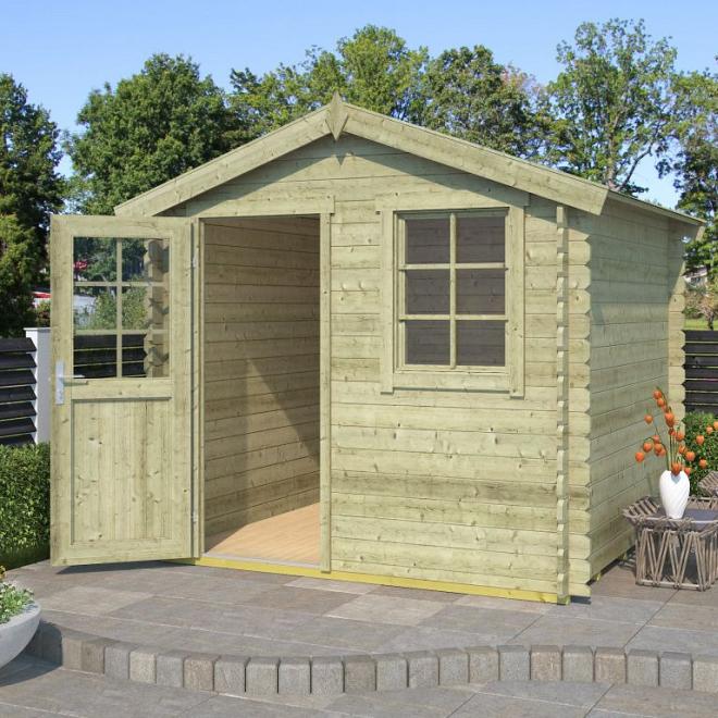 Onze Outdoor Life Overkappingen en Blokhutten worden geleverd exclusief dakbedekking, vloer en Funda