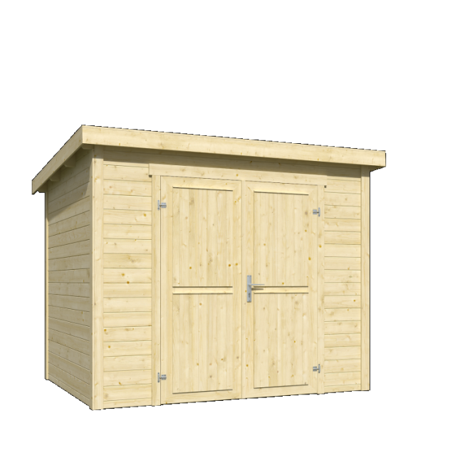 Onze Outdoor Life Overkappingen en Blokhutten worden geleverd exclusief dakbedekking, vloer en Funda