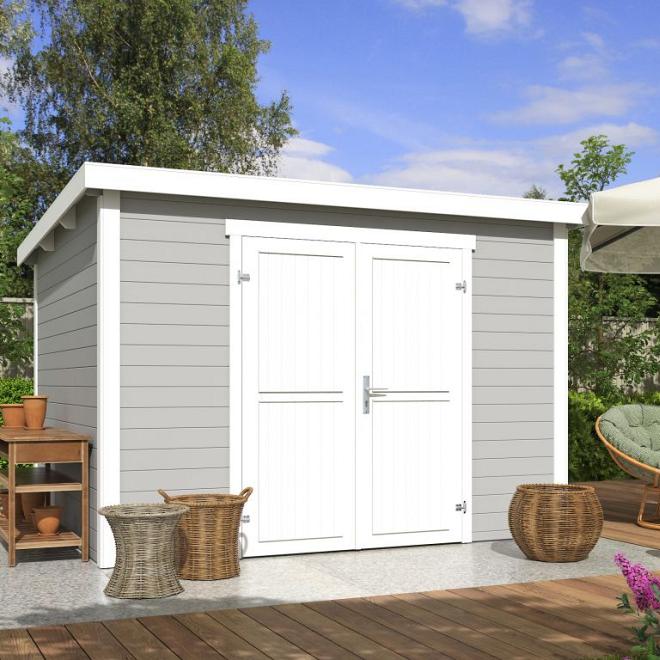 Onze Outdoor Life Overkappingen en Blokhutten worden geleverd exclusief dakbedekking, vloer en Funda