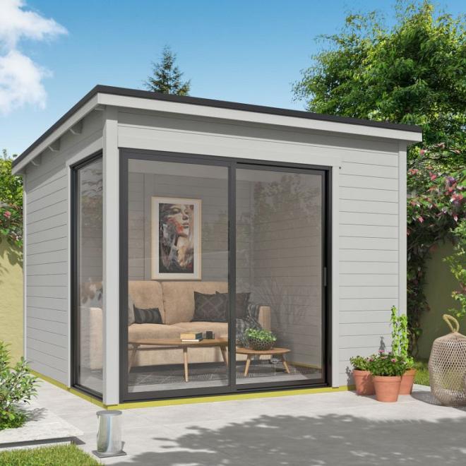 Onze Outdoor Life Overkappingen en Blokhutten worden geleverd exclusief dakbedekking, vloer en Funda