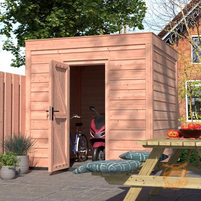 Onze Outdoor Life Overkappingen en Blokhutten worden geleverd exclusief dakbedekking, vloer en Funda