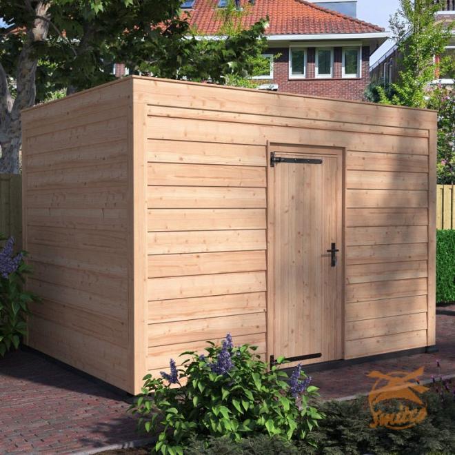 Onze Outdoor Life Overkappingen en Blokhutten worden geleverd exclusief dakbedekking, vloer en Funda