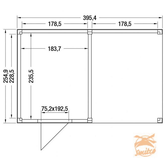 Onze Outdoor Life Overkappingen en Blokhutten worden geleverd exclusief dakbedekking, vloer en Funda