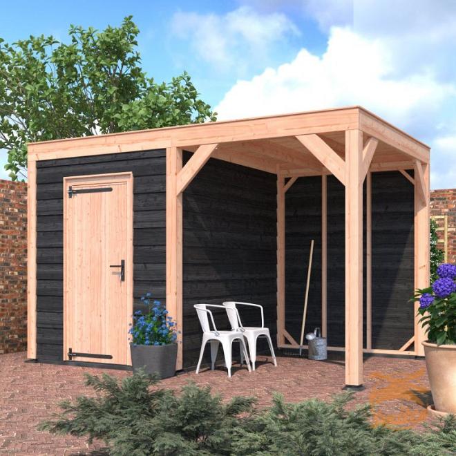 Onze Outdoor Life Overkappingen en Blokhutten worden geleverd exclusief dakbedekking, vloer en Funda