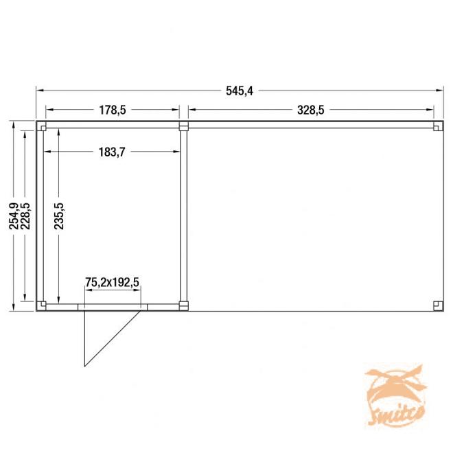 Onze Outdoor Life Overkappingen en Blokhutten worden geleverd exclusief dakbedekking, vloer en Funda
