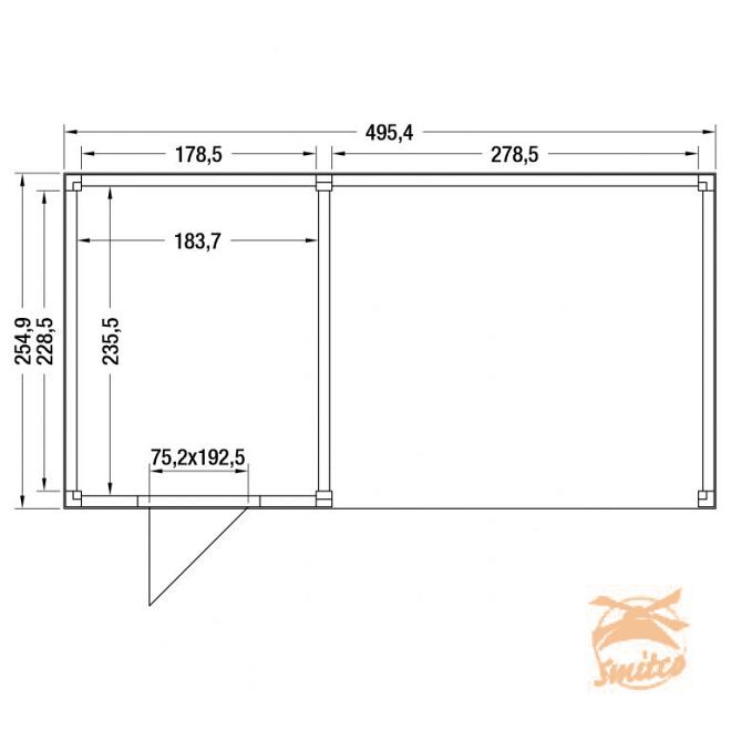 Onze Outdoor Life Overkappingen en Blokhutten worden geleverd exclusief dakbedekking, vloer en Funda