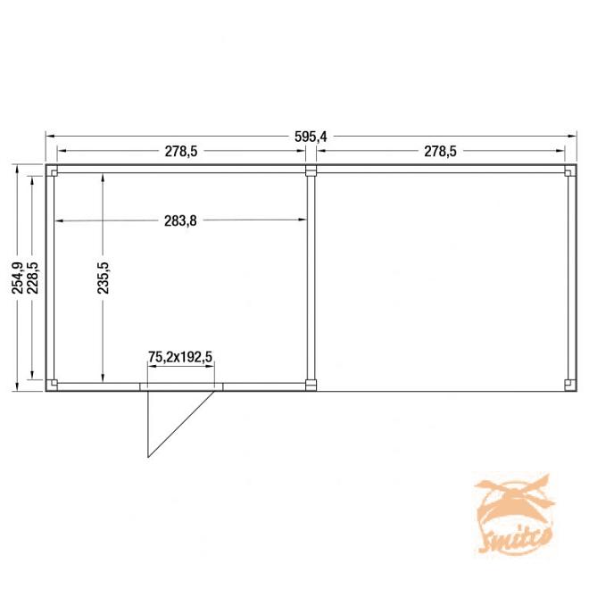 Onze Outdoor Life Overkappingen en Blokhutten worden geleverd exclusief dakbedekking, vloer en Funda