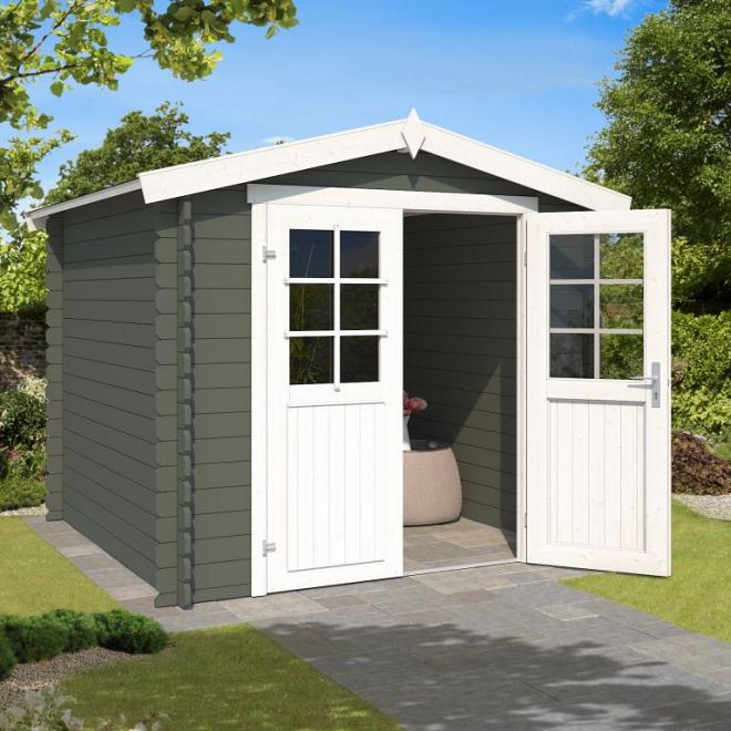 Onze Outdoor Life Overkappingen en Blokhutten worden geleverd exclusief dakbedekking, vloer en Funda