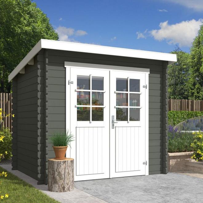 Onze Outdoor Life Overkappingen en Blokhutten worden geleverd exclusief dakbedekking, vloer en Funda