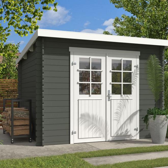 Onze Outdoor Life Overkappingen en Blokhutten worden geleverd exclusief dakbedekking, vloer en Funda