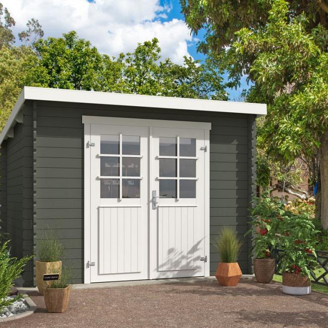 Onze Outdoor Life Overkappingen en Blokhutten worden geleverd exclusief dakbedekking, vloer en Funda