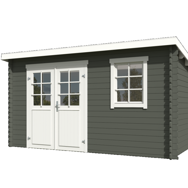 Onze Outdoor Life Overkappingen en Blokhutten worden geleverd exclusief dakbedekking, vloer en Funda