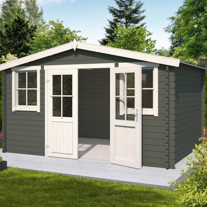 Onze Outdoor Life Overkappingen en Blokhutten worden geleverd exclusief dakbedekking, vloer en Funda