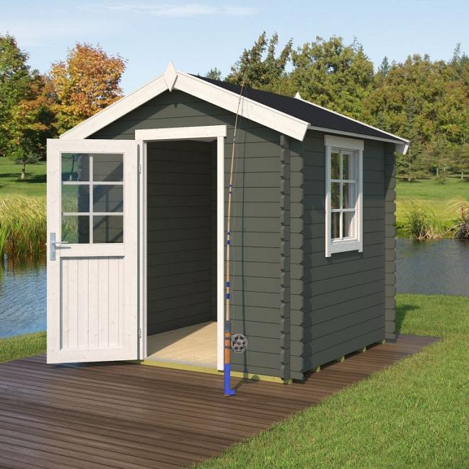 Onze Outdoor Life Overkappingen en Blokhutten worden geleverd exclusief dakbedekking, vloer en Funda