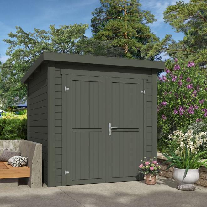 Onze Outdoor Life Overkappingen en Blokhutten worden geleverd exclusief dakbedekking, vloer en Funda