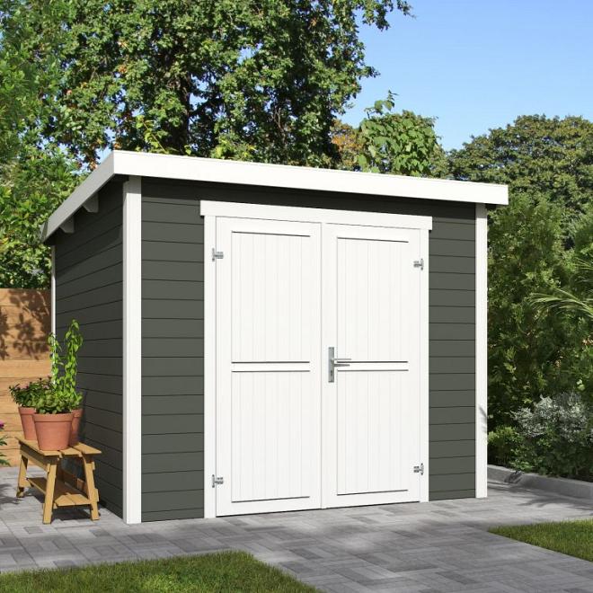 Onze Outdoor Life Overkappingen en Blokhutten worden geleverd exclusief dakbedekking, vloer en Funda