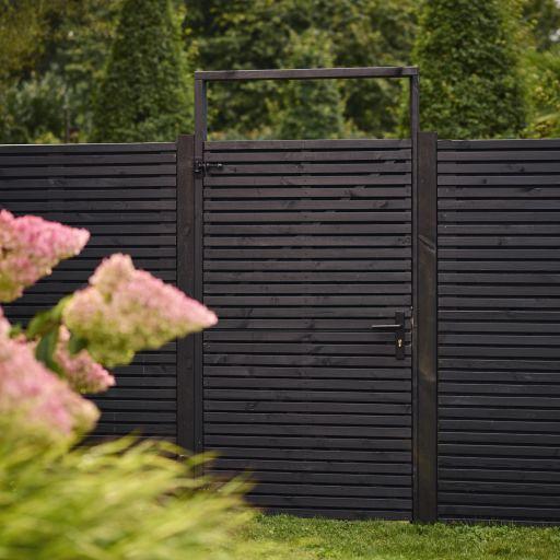 Elan Scherm Zwart Gespoten 180x180 cm.  1064424 =V