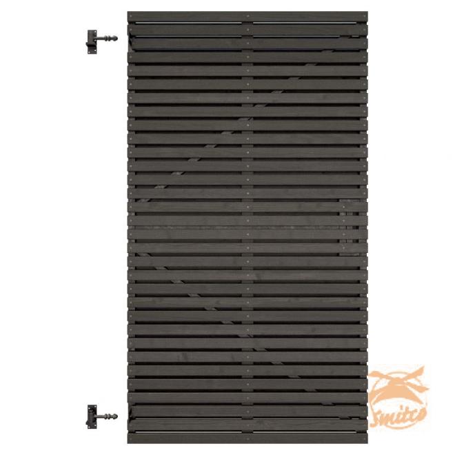 Elan Deur Excellent Zwart Gespoten Op Verstelbaar Stalen Frame (incl.heng/duim)  99x178 cm. 1064425 