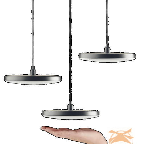 Disc Pendant 100-230v triple